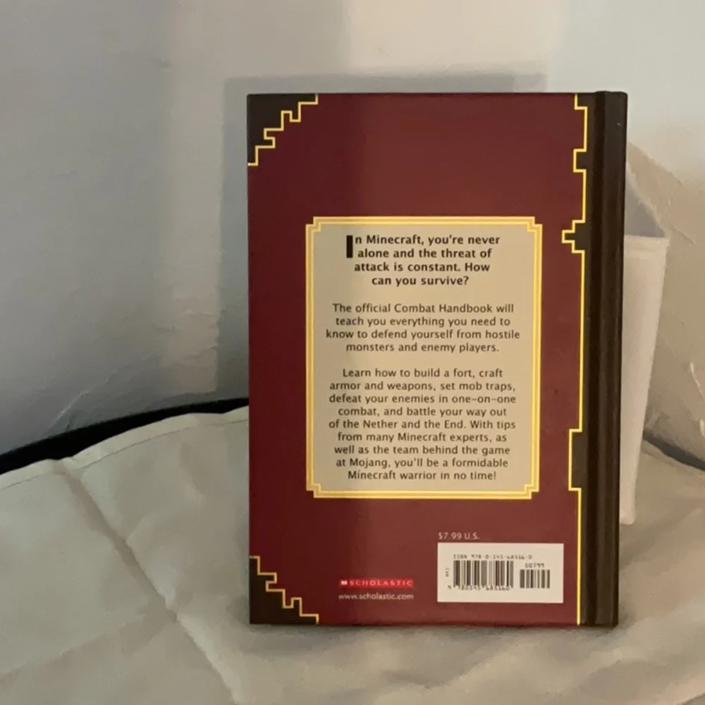 Sale! Minecraft Combat Handbook Hardcover Scholastic Official Mojang Book